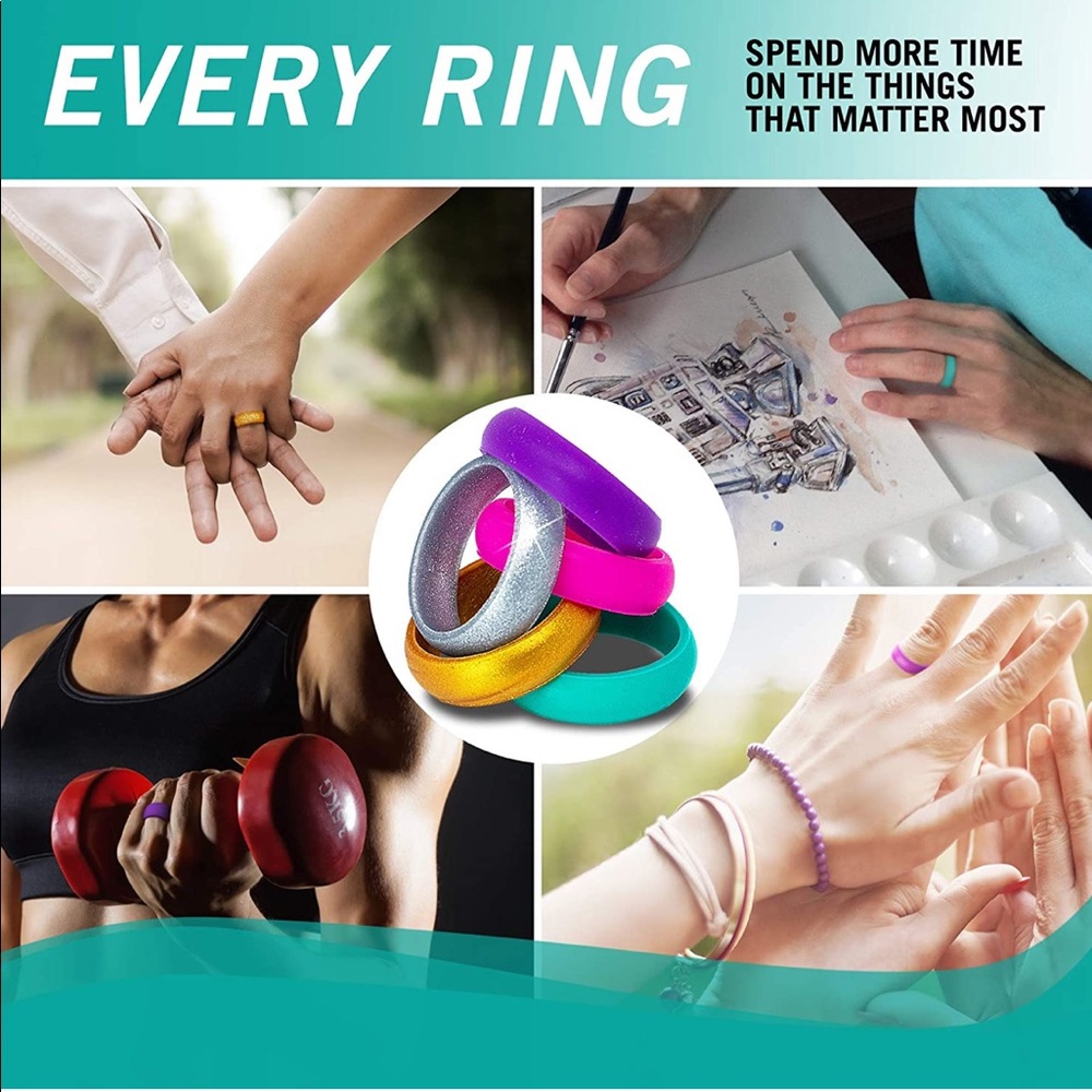 Silicone Rings (5 pcs) - Picture 7 of 15